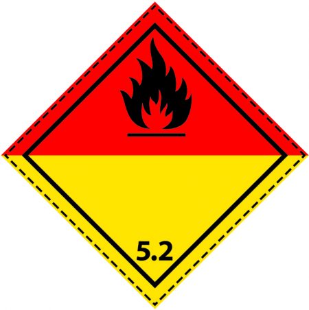 46085 - Etiquette danger colis classe 5.2
