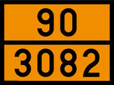 panneau orange adr 30x40 avec code ONU